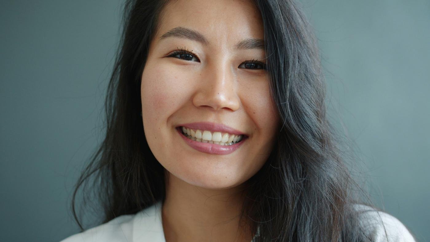 Close-up of a bright smile