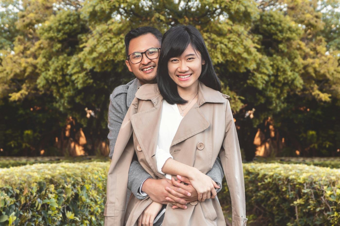 Smiling couple